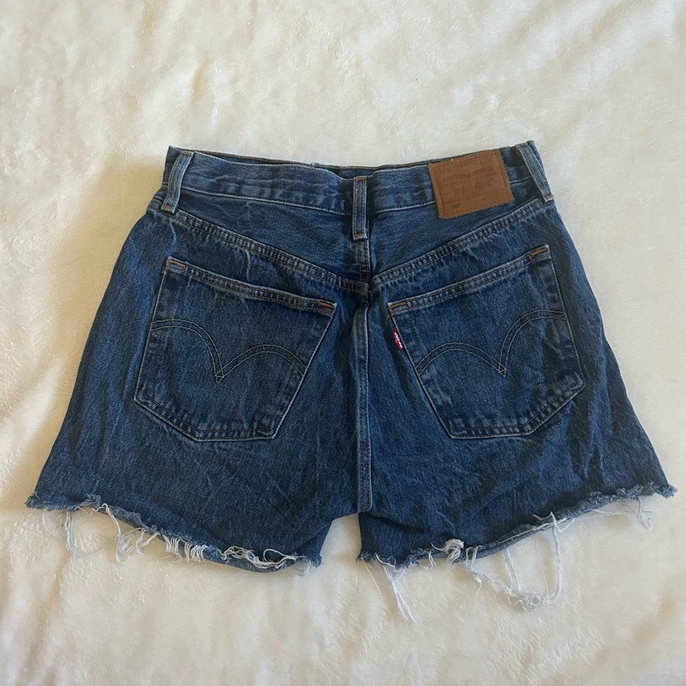 Levi's Women's Dark Blue Jean Shorts